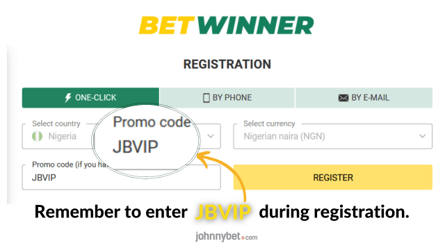 betwinner nigeria bonus code for registration