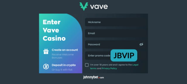 vave how to register with promo code