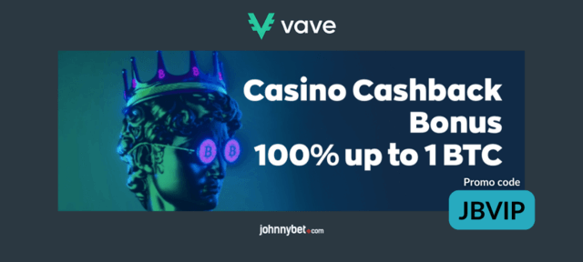 how to get vave casino cashback bonus