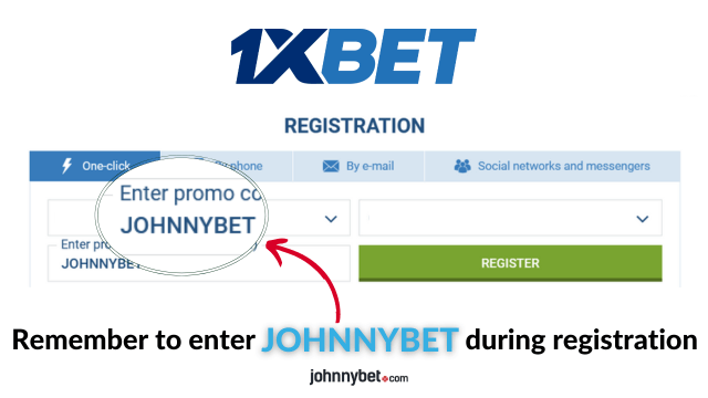 1xbet promo code registration