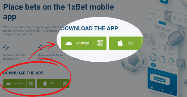 downloading the 1xbet mobile app 