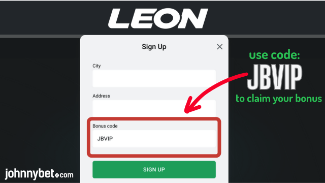 Leonbet promo code 2024 JBVIP for registration