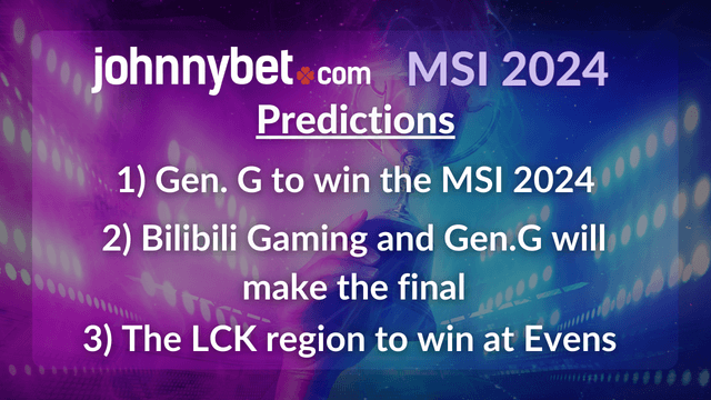 league of legends msi betting prediction 2024