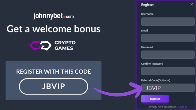 crypto games sign up code 