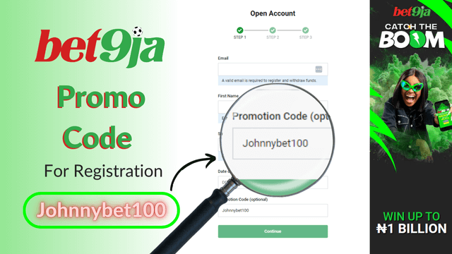 Bet9ja promotion Code for registration