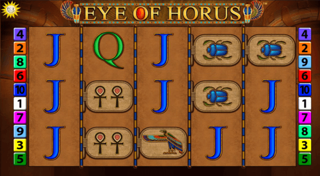 eye of horus slot machine unibet offer