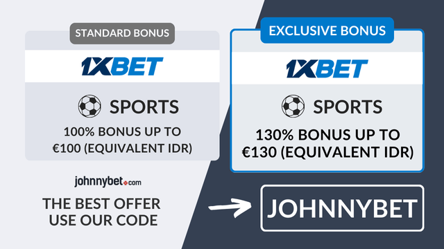 1XBET sports exclusive bonus 