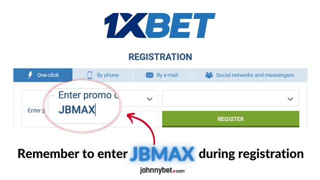 1xbet promo code registration