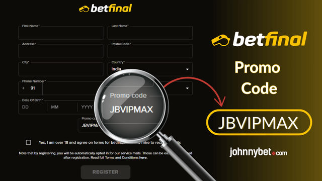 betfinal code promo registration