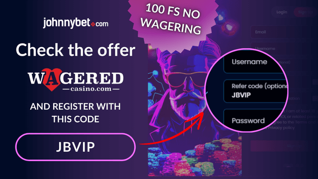 wagered casino promo code