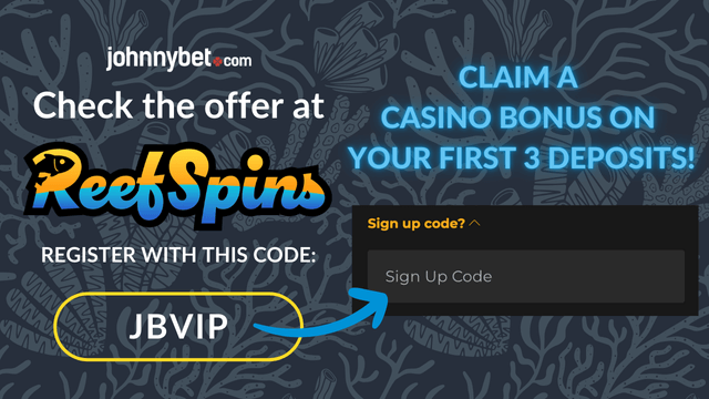 casino welcome bonus reef spins