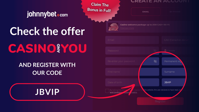 casinoandyou promo code registration