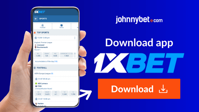 sports betting with 1XBET mobile app