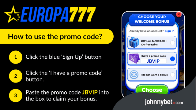 europa777 promo code sign up