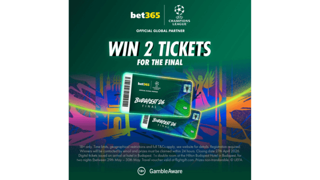bet365 champions league ticket giveaway 