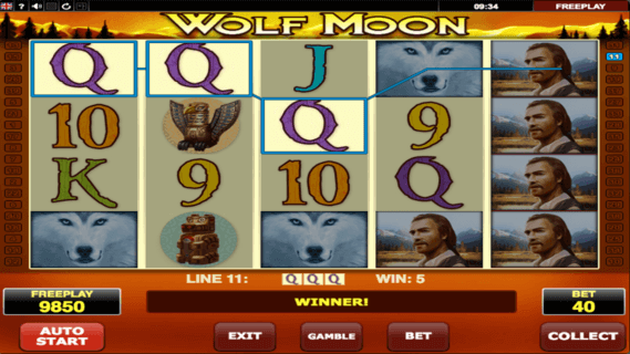Tragaperras Wolf Moon gratis online