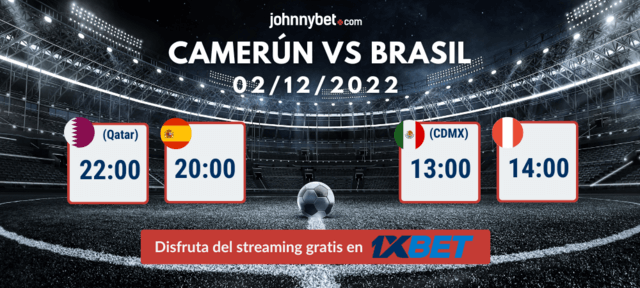 Camerún vs Brasil online apuestas