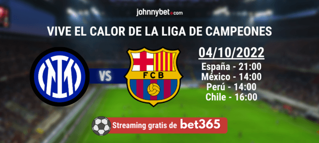 streaming gratuito Bet364 Inter vs Barcelona online