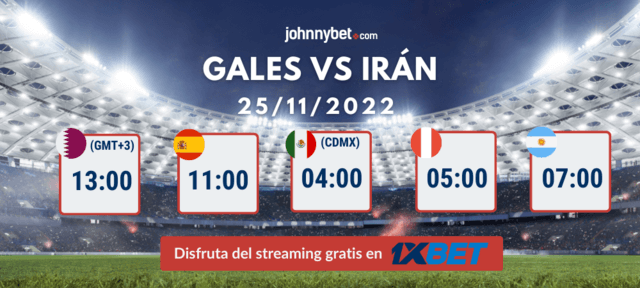 apuestas Gales vs Irán streaming gratis online