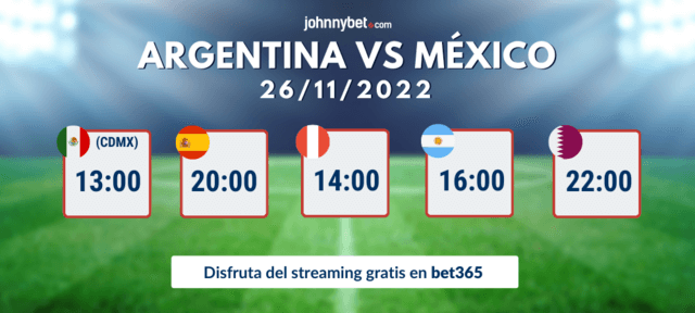apostar online en vivo bet365 Mexico Argentina Qatar Mundial