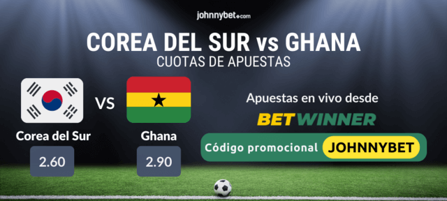 apostar Corea del Sur vs Ghana en vivo