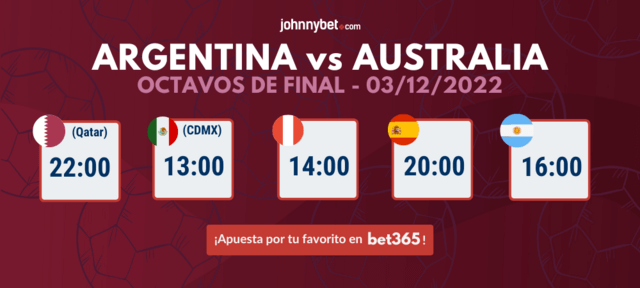 apuestas Argentina vs Australia cuotas