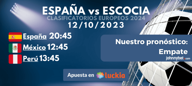 predicciones España vs Escocia Clasificatorios Eurocopa