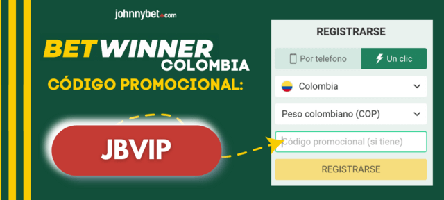registro Betwinner Colombia codigo de bono