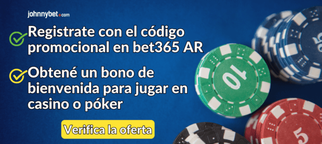 bono casino bet365 Argentina