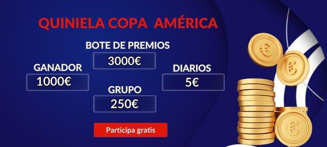 Premios con dinero en la quiniela Copa América 
