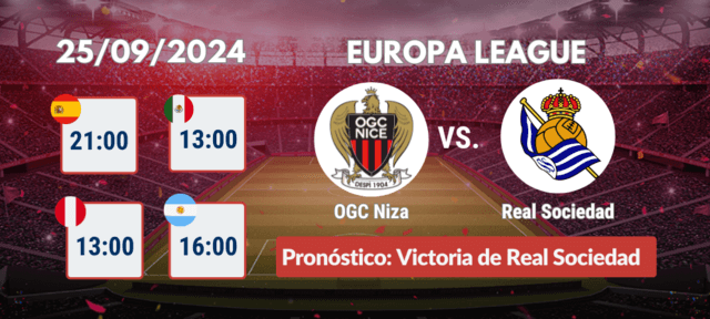 Quien gana OGC Nice vs Real Sociedad europa league 