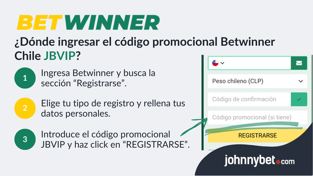 registrarse Betwinner Chile pasos