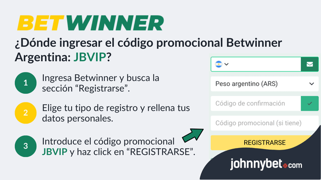 registrarse Betwinner Argentina formulario