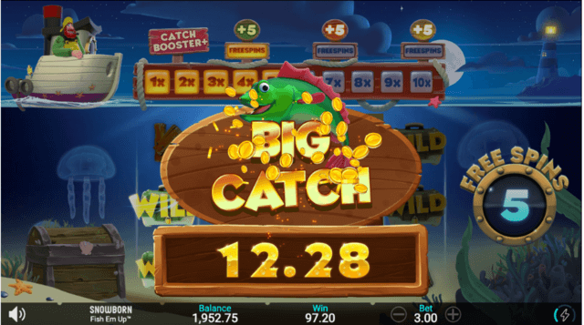 giros gratis fish em up online slots