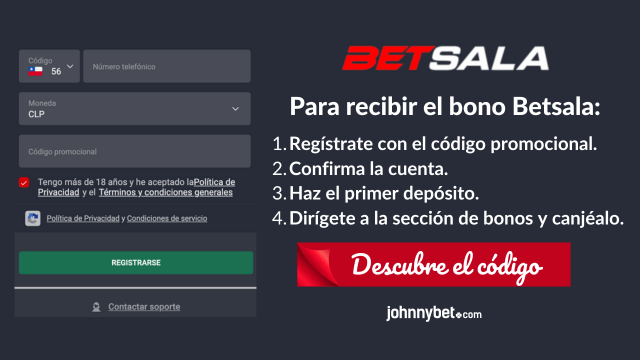 Bonos de bienvenida Betsala con el codigo de cupon