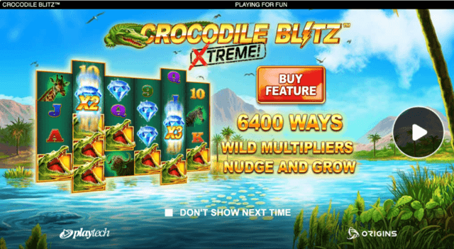 free spins Crocodile Blitz Xtreme Playtech