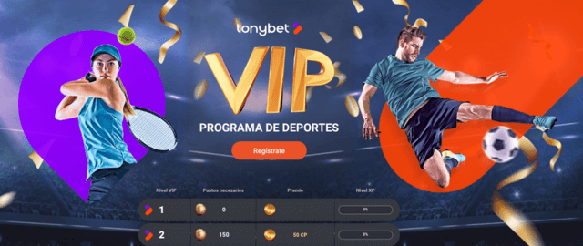 Tony bet Chile VIP programas casino y deportes