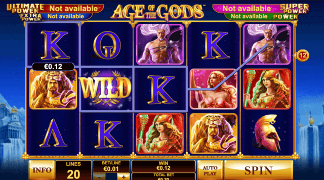 Age of Gods jackpot slot casino con dinero de verdad