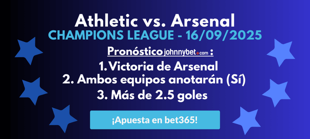 quien gana Athletic vs Arsenal pronóstico