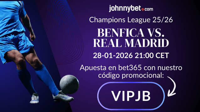 benfica vs real madrid apuesta codigo bono