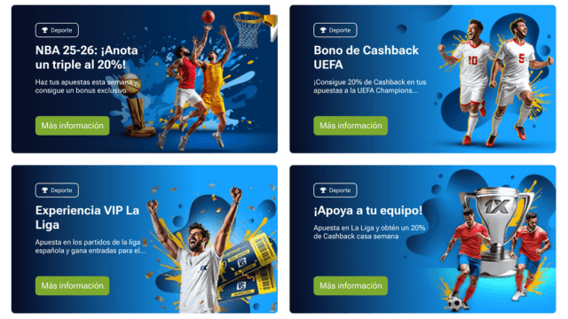 promociones 1xbet hoy