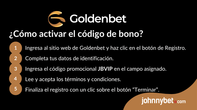 codigo promocional goldenbet 2025 registro