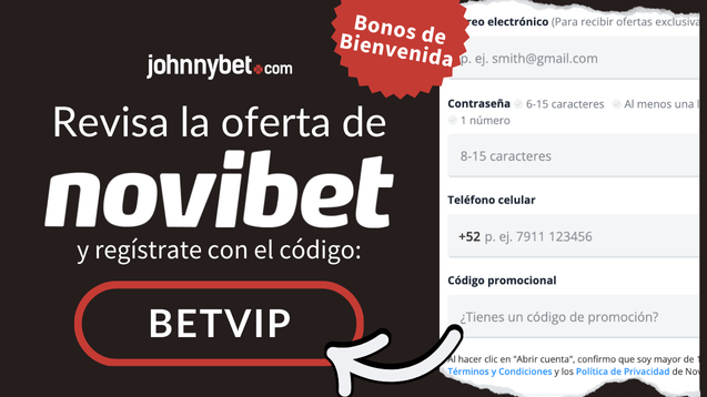 novibet codigo promocional registro 2026