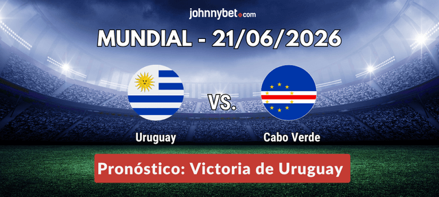 Pronóstico Uruguay vs Cabo Verde