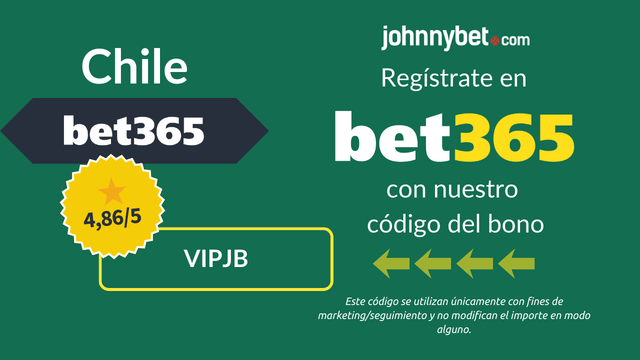 bet365 código del bono Chile