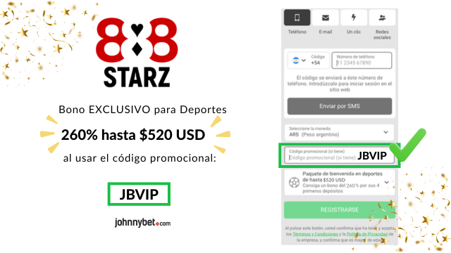 código promocional 888starz 2026