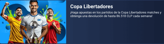 copa libertadores promoción de apuestas 1xbet