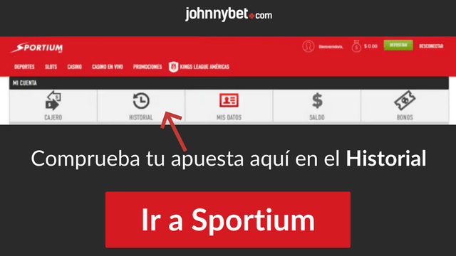 donde se comprueba la apuesta de Sportium
