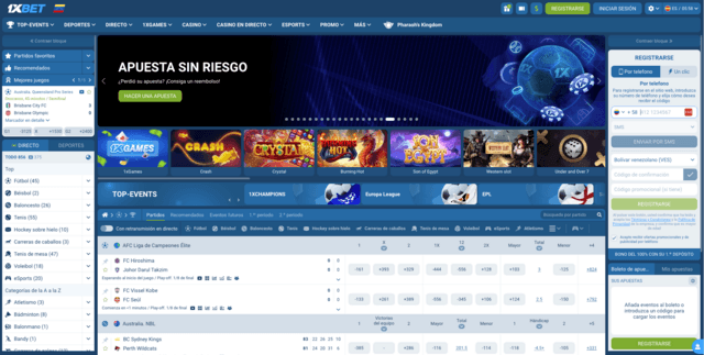 1xbet venezuela deportes