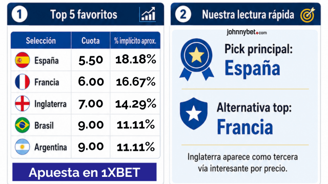 predicción ganador copa mundial 2026